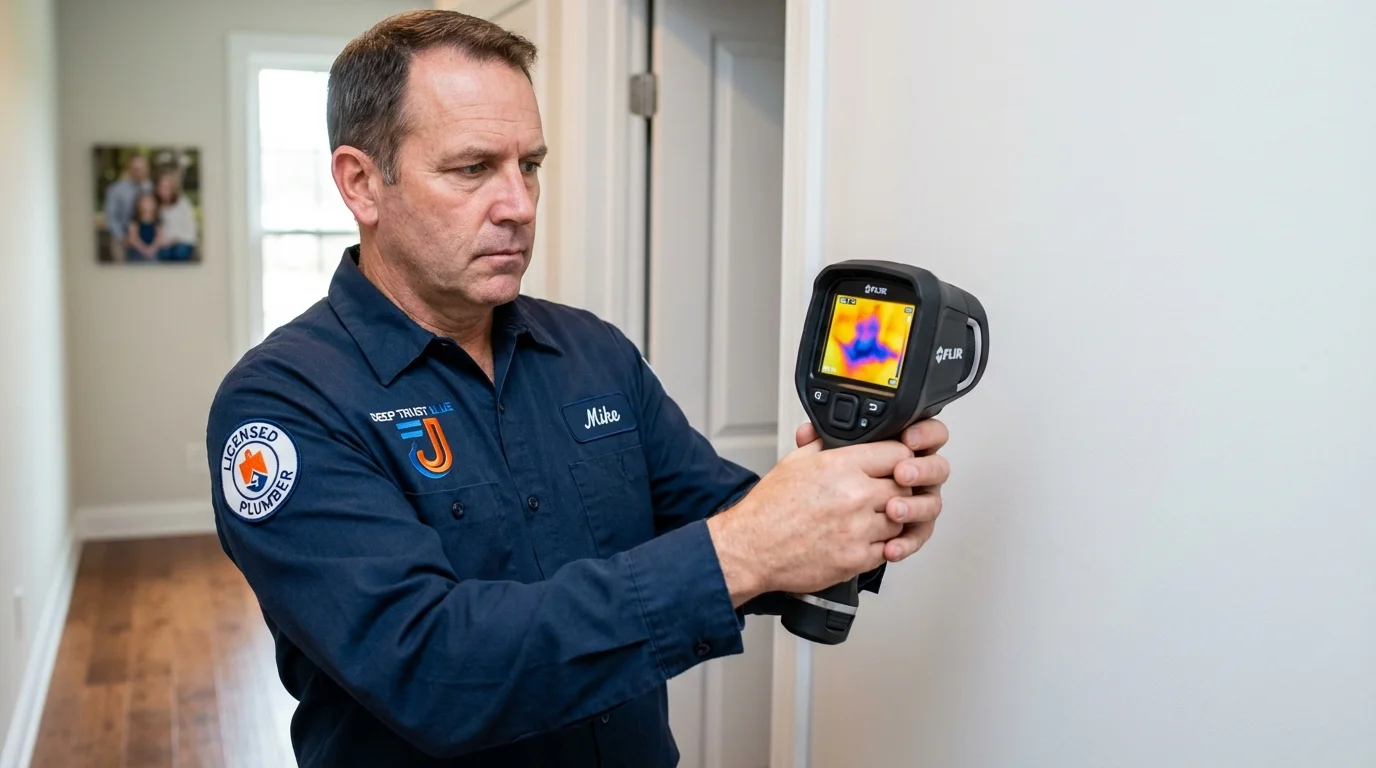 Thermal imaging leak detection by Johns Plumbing LLC in Midland City